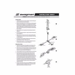 Swagman XC2 Platform Hitch Bike Rack - Carries 2 Bikes, 20-29 inch Wheels, 1-1/4 in. & 2 in. Hitch Receivers thumbnail 3