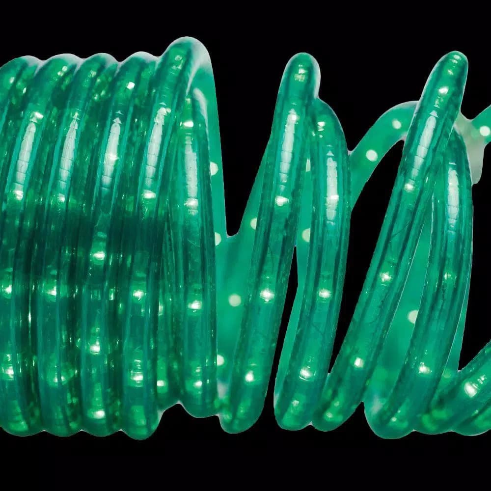 Brite Star 18 ft. 50-Light Green Rope Light with Clear Mini Bulbs
