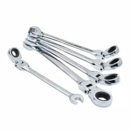 Husky SAE Flex Ratcheting Combination Wrench Set, 5-Piece thumbnail 1