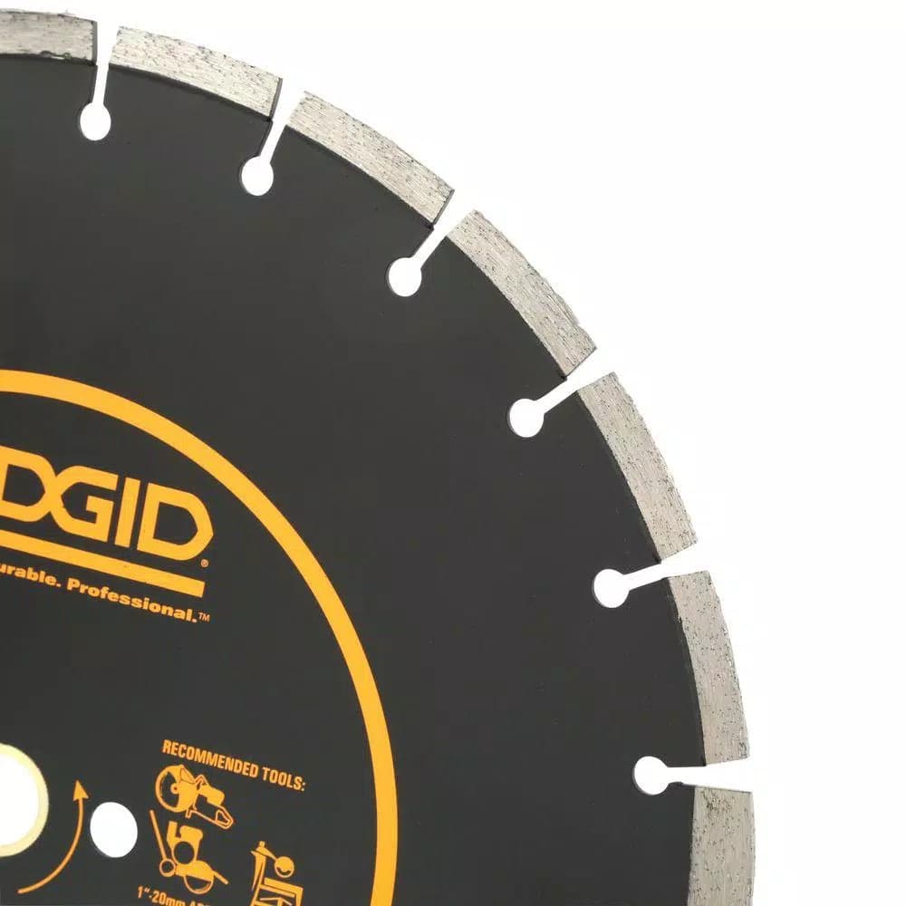 RIDGID 14 in. Dual-Purpose Diamond Segmented Saw Blade
