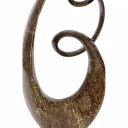 LITTON LANE 31 in. x 15 in. Abstract Polystone Sculpture with Brown Patina Finish thumbnail 5