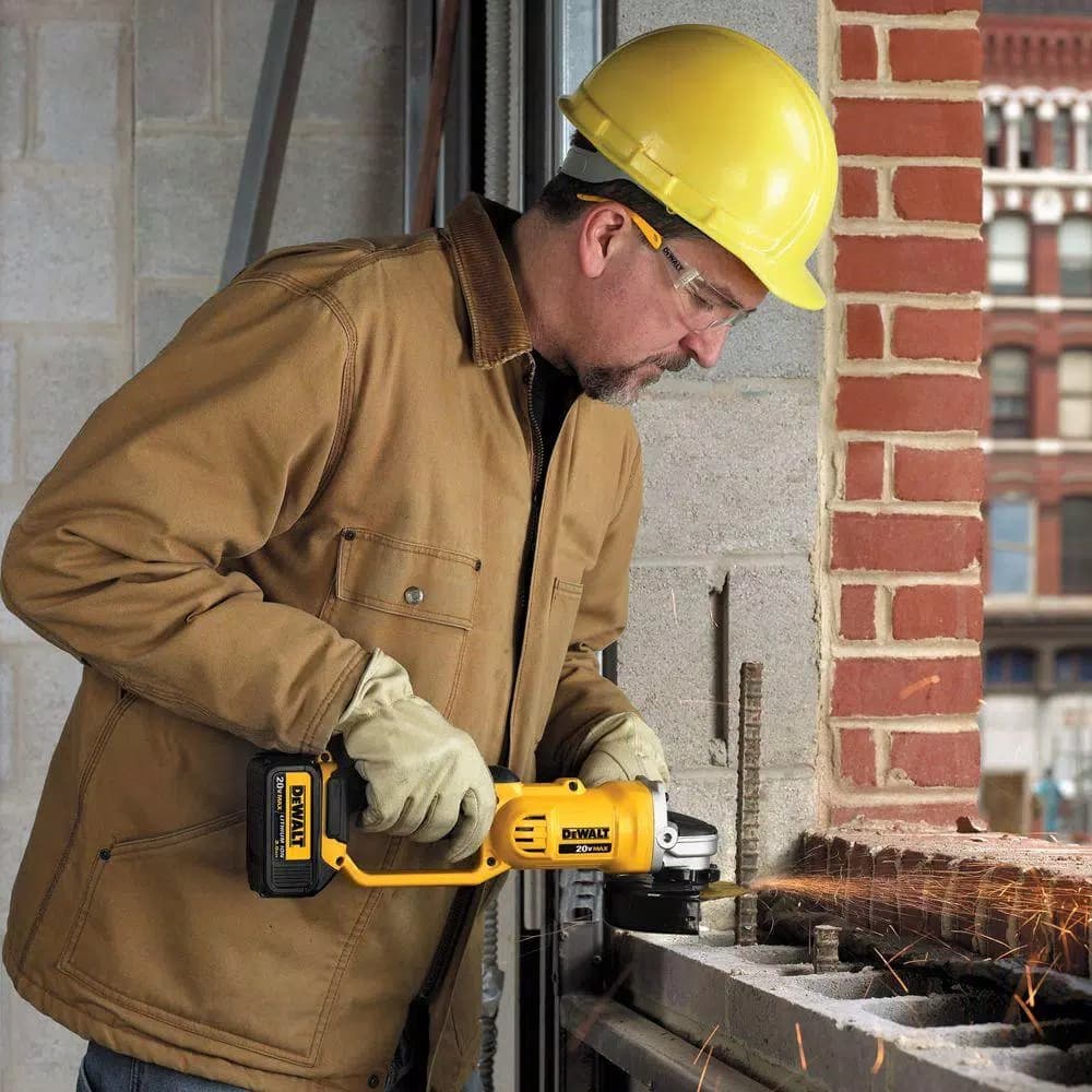DEWALT 20V MAX Cordless 4.5-in. to 5-in. Angle Grinder Kit with (2) 5.0 Ah Batteries and Charger