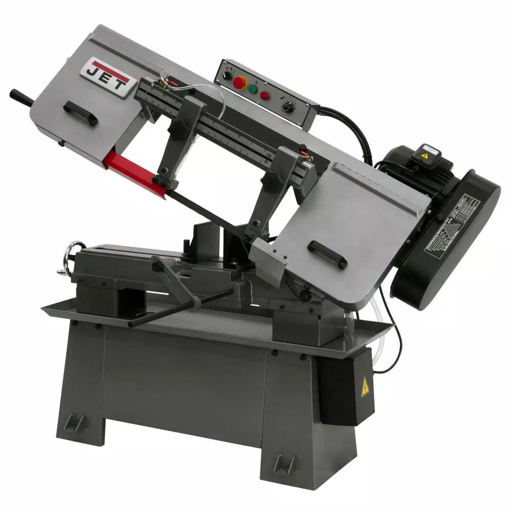 JET J-7015 8 in. x 13 in. Horizontal Band Saw, Dual Voltage