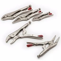 Crescent 5-Piece Locking Plier Set, Nickel-Plated Hand Tools thumbnail 3