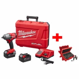 Milwaukee M18 FUEL 1/2 in. Mid-Torque Impact Wrench Kit with 9-Piece Socket Set thumbnail 1