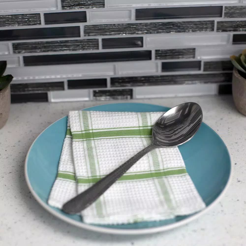 Unbranded Hammered Finish Silver 18/0 Stainless Steel Dinner Spoon Set, 4-Piece
