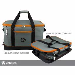 GigaTent Bushwick Collapsible Soft Cooler with Bottle Opener, 48 Can Capacity, Orange thumbnail 5