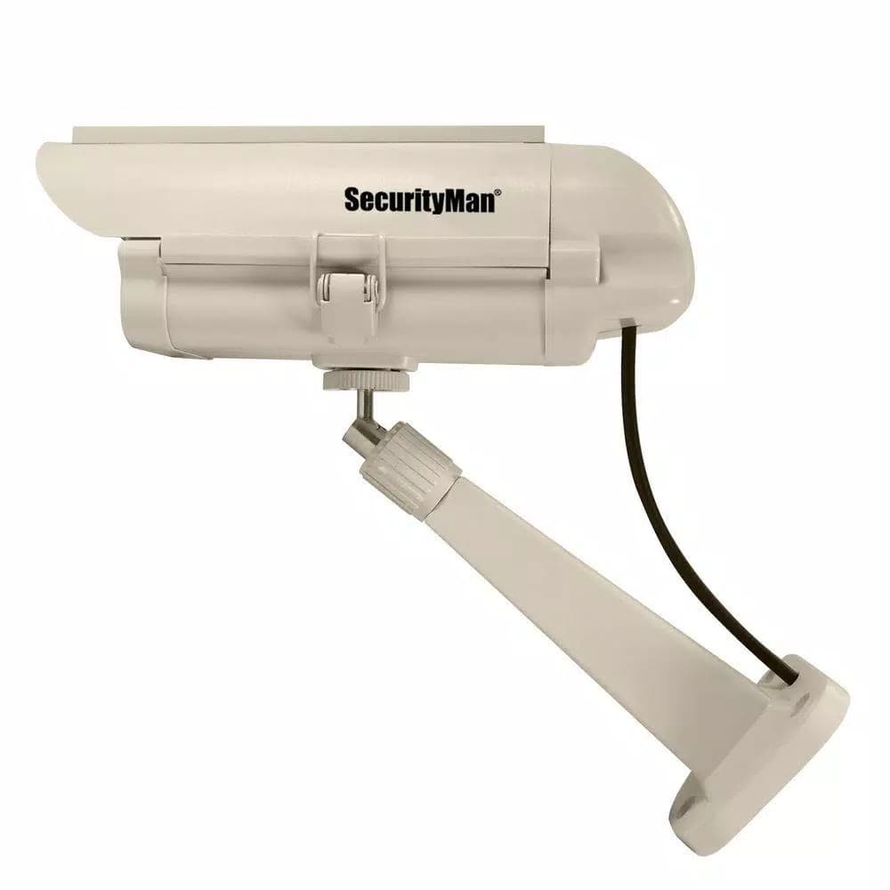 SecurityMan DUMCAM-SLM Solar Powered Spotlight Dummy Camera with PIR Motion Sensor