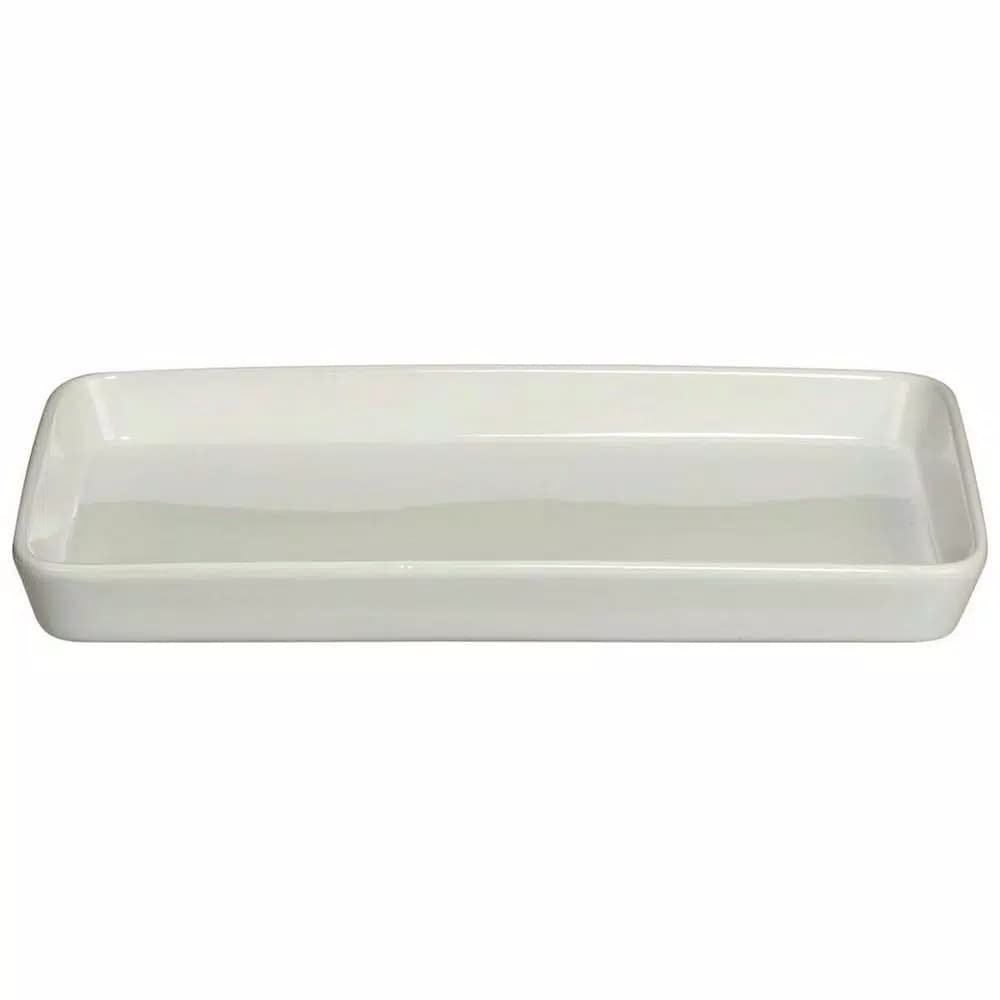 Unbranded CreativeWare Island Breeze 3-Tier Buffet Server Set with Ceramic Platters and Water Hyacinth Basket