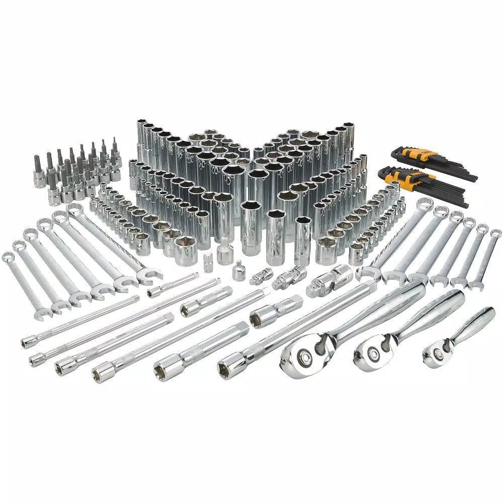 DEWALT 204-Piece Mechanics Tool Set with Ratchets and Sockets