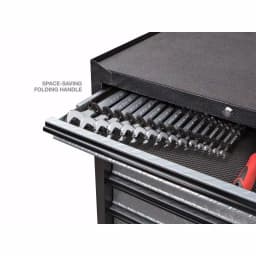 TEKTON 7.5 in. 15-Tool Store-and-Go Wrench Rack Keeper, Black thumbnail 3
