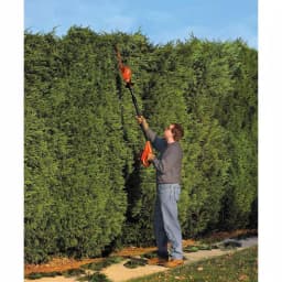 BLACK+DECKER 20V MAX Cordless Pole Hedge Trimmer with 1.5 Ah Battery and Charger thumbnail 2