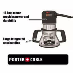 Porter-Cable 3-1/4 HP 15 Amp 5-Speed Corded Router thumbnail 2