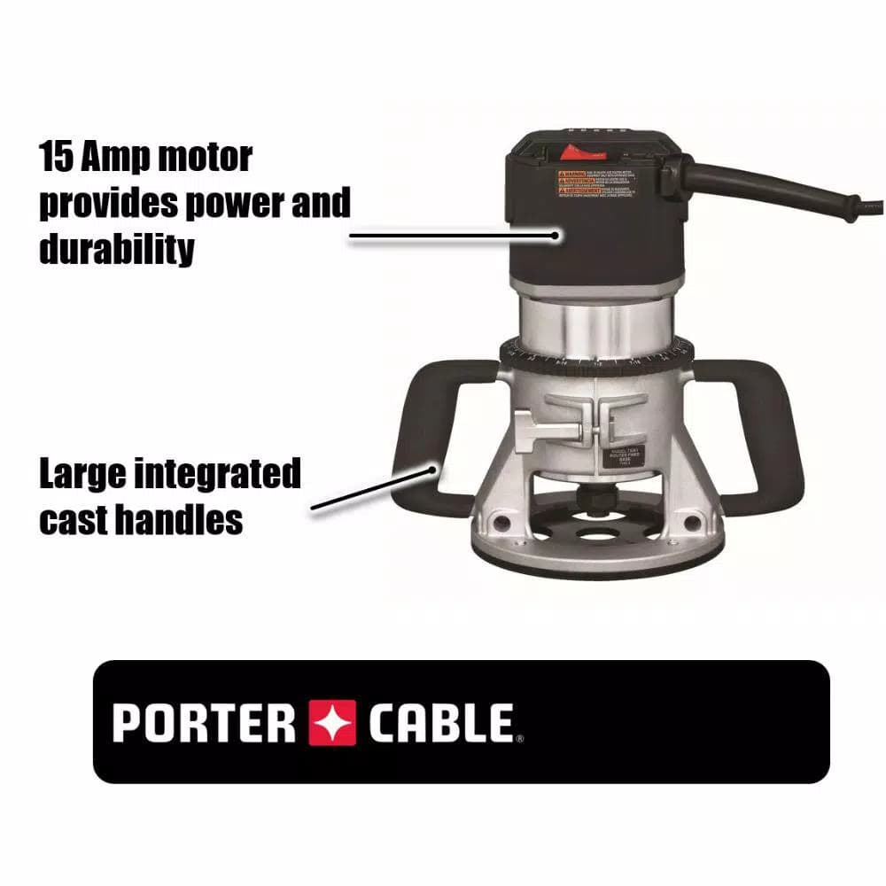 Porter-Cable 3-1/4 HP 15 Amp 5-Speed Corded Router