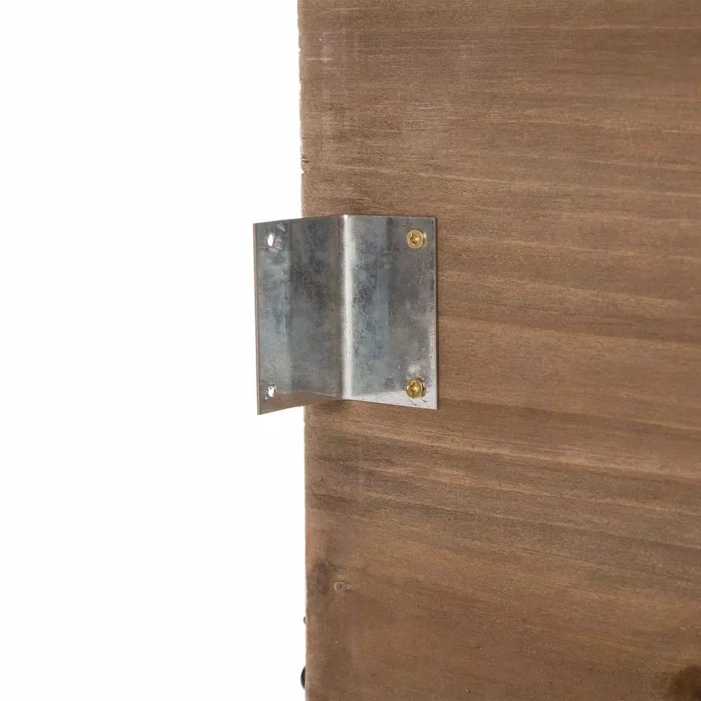 Glitzhome 22.09 in. Washed White Wooden Tree Collar - Rustic Farmhouse Christmas Tree Box
