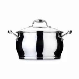 BergHOFF Essentials Zeno 7 Qt. Stainless Steel Stock Pot with Glass Lid thumbnail 1