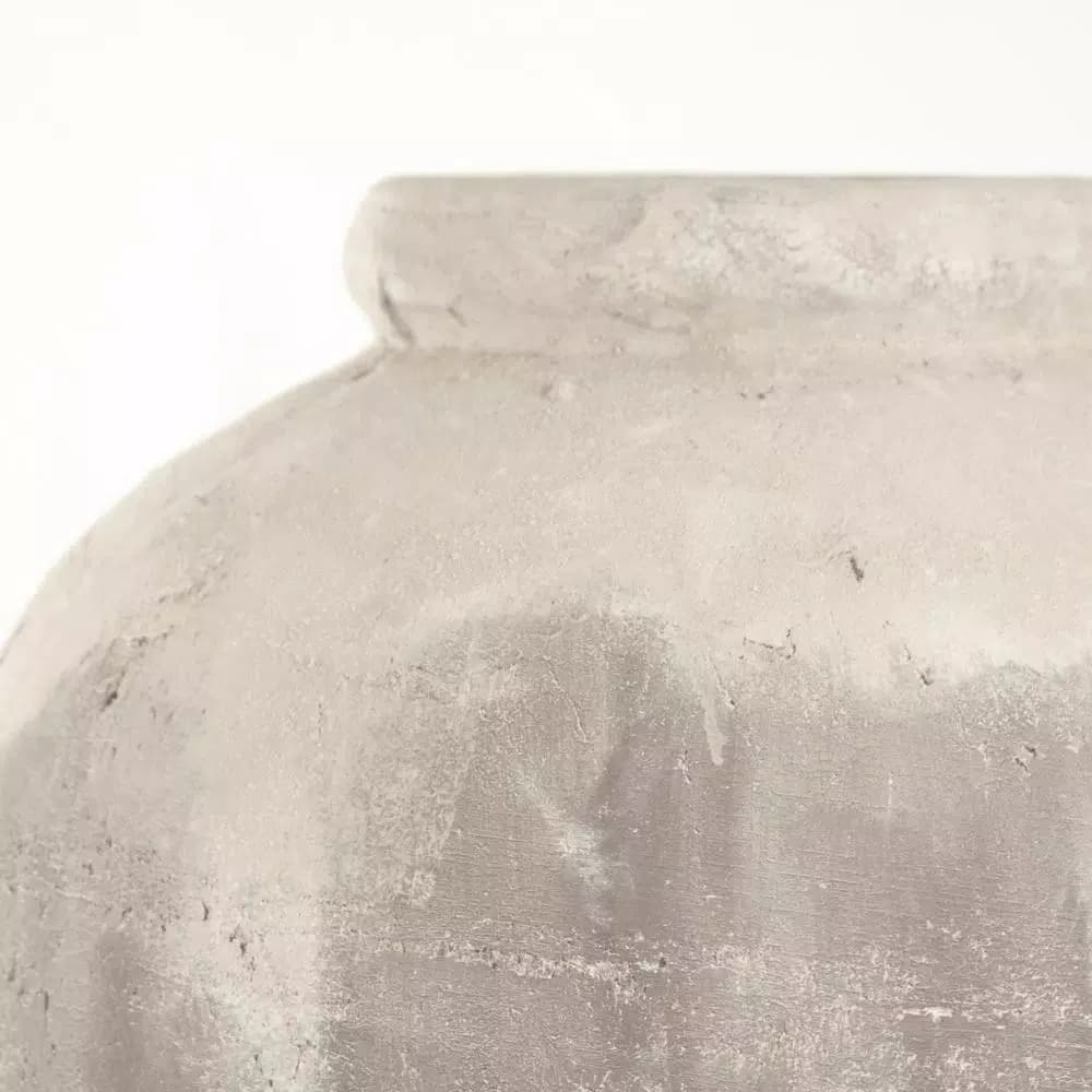 Zentique Terracotta Olive Brown Large Decorative Ceramic Vase - Distressed Italian Design