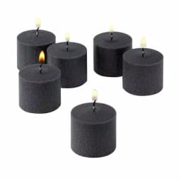 Light In The Dark Black Unscented Votive Candles, 10 Hour Burn Time (Set of 72) thumbnail 1