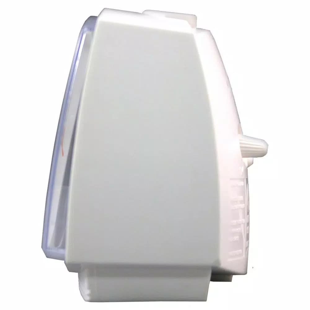 Equity by La Crosse 3 in. Analog Electric Alarm Clock with Backlight, White