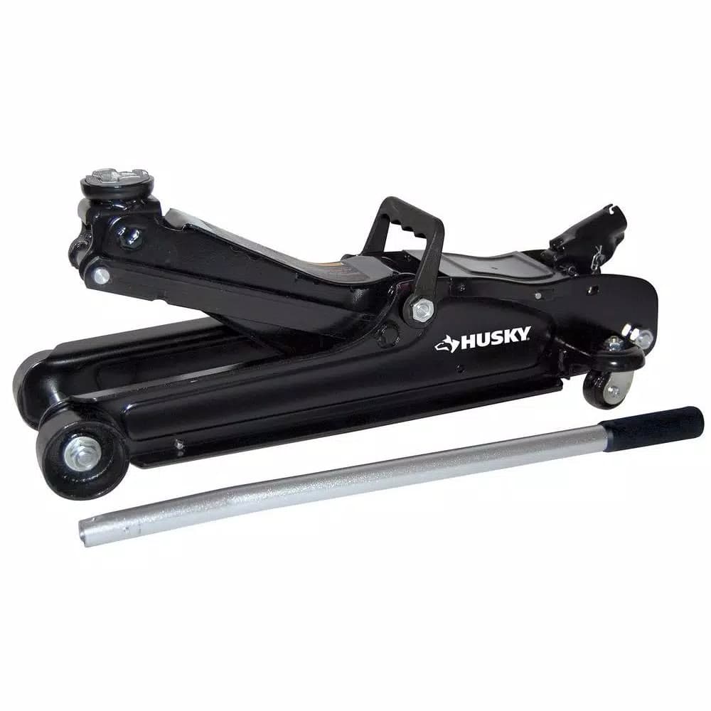 Husky 2-1/2 Ton Low Profile Floor Jack with Quick Lift, 5,000 lb. Capacity
