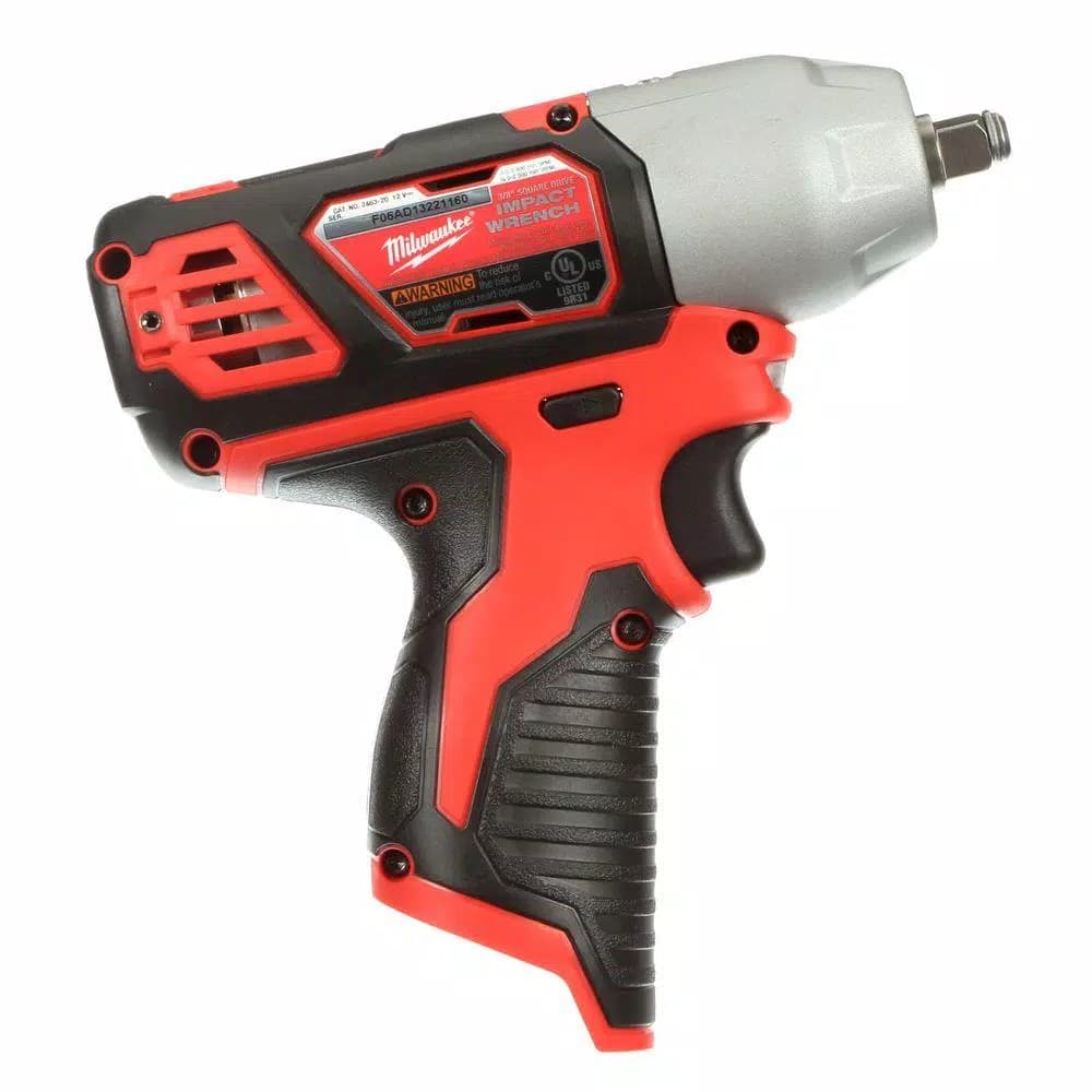 Milwaukee M12 12V Lithium-Ion Cordless 3/8 in. Impact Wrench with 4.0 Ah Battery