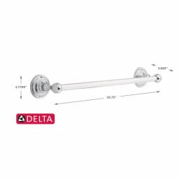 Delta Greenwich 18 in. Single Towel Bar, Chrome Finish thumbnail 4