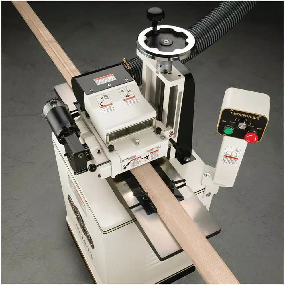 Shop Fox 2 HP 7 in. Planer/Moulder with Stand, 240V Variable-Speed Feed