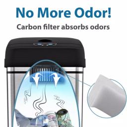 halo Activated Carbon Deodorizer Replacement Filters for Trash Cans (3-Pack) thumbnail 3