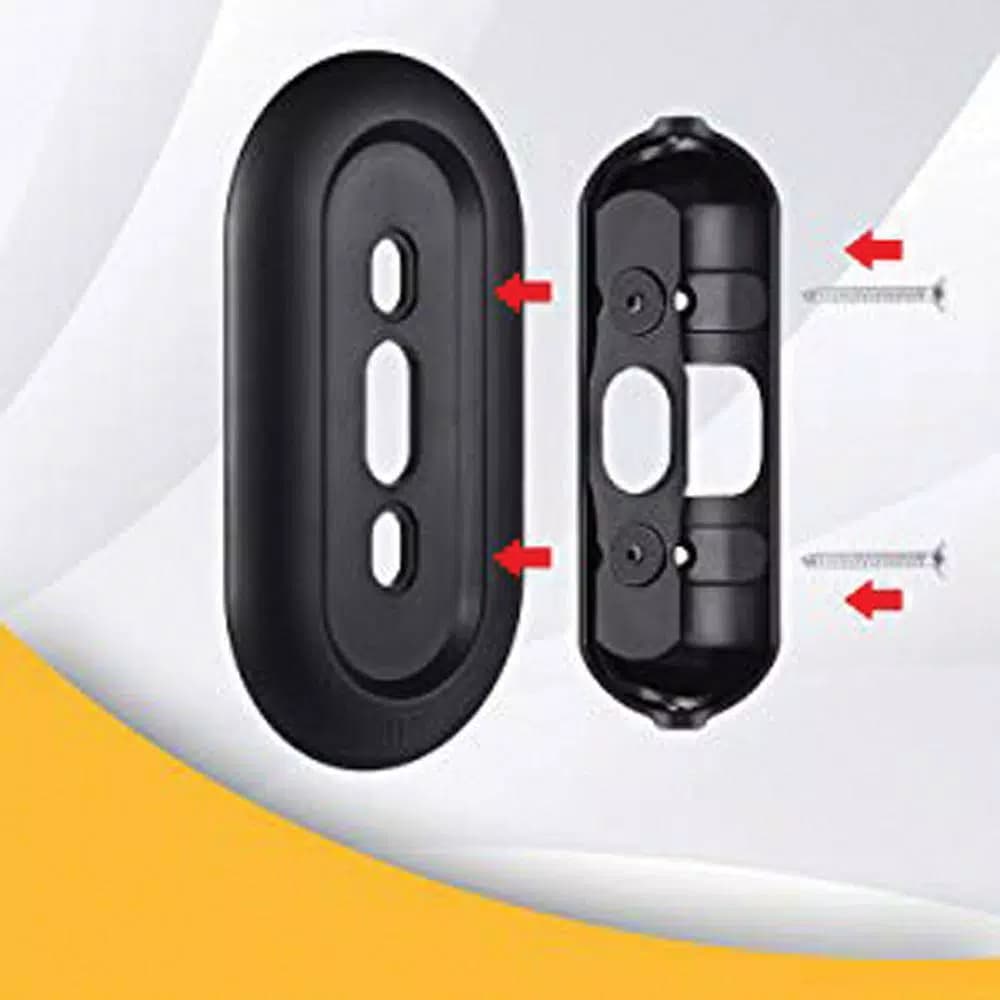 Wasserstein Weather and UV-Resistant Wall Plate and Adjustable Angle Mount Bundle for Nest Hello Video Doorbell
