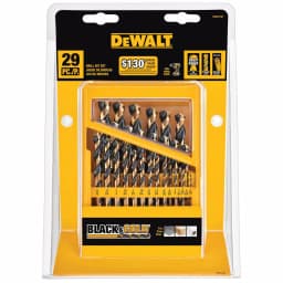 DEWALT 29-Piece Black Oxide Twist Drill Bit Set thumbnail 1