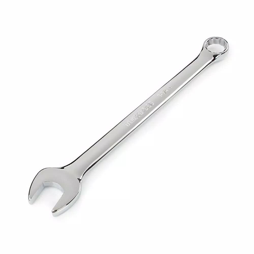 TEKTON 1-1/4 in. Combination Wrench, 12-Point Box End, Chrome Vanadium Steel