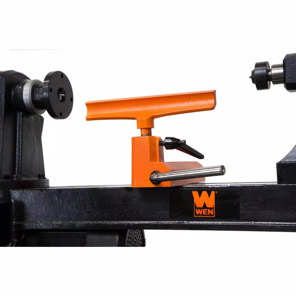 WEN Variable Speed Multi-Directional Cast Iron Wood Lathe with 16 in. Bowl-Turning Back Plate