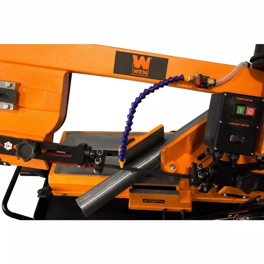 WEN 7 in. x 12 in. Metal-Cutting Horizontal Band Saw with Stand