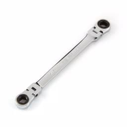 TEKTON 5/16 in. x 3/8 in. Flex-Head Ratcheting Box End Wrench thumbnail 1