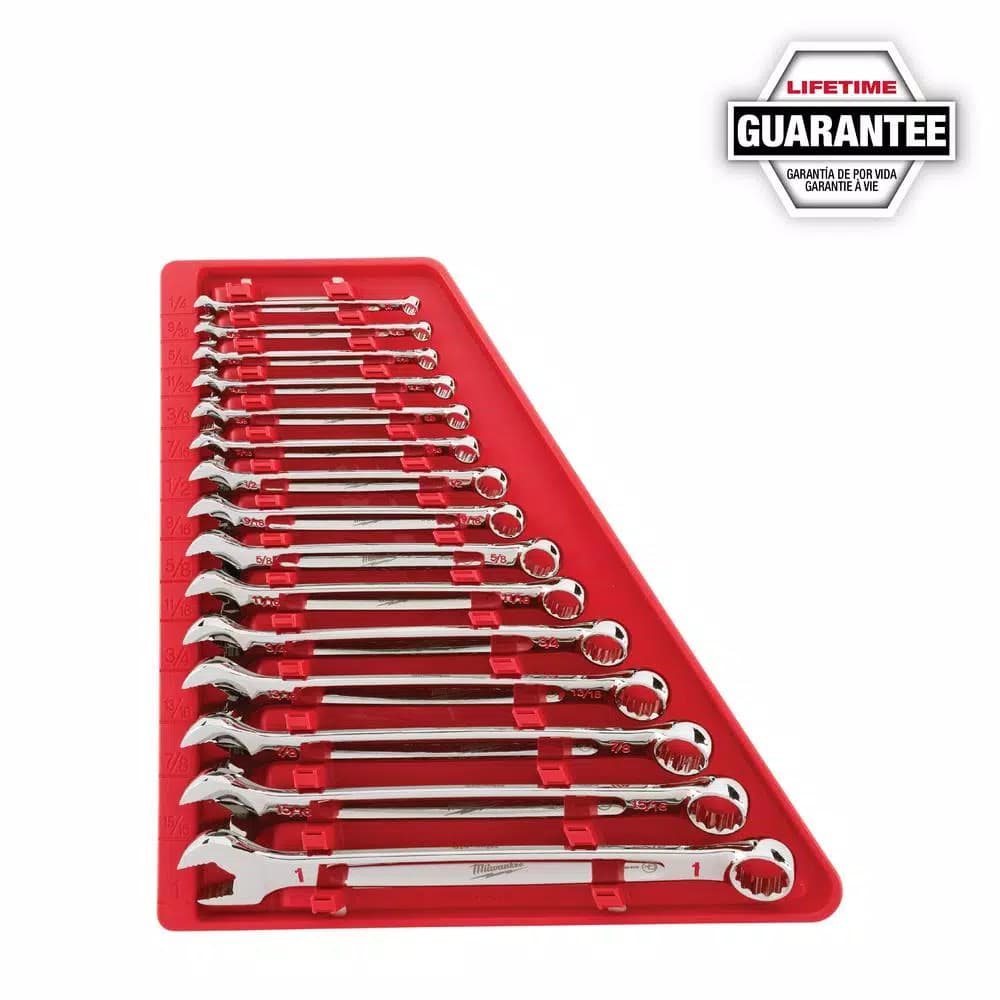 Milwaukee 15-Piece SAE Combination Wrench Set