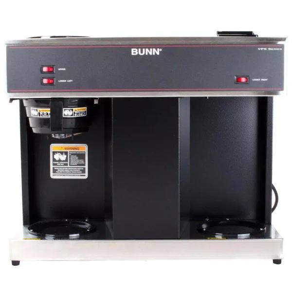 BUNN VPS 12-Cup Commercial Coffee Maker with 3 Warmers, Stainless Steel