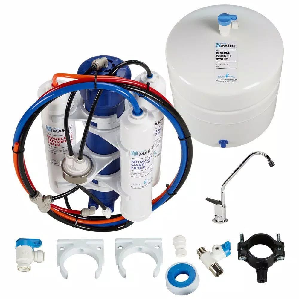 Home Master Undersink Reverse Osmosis Water Filtration System, 5-Stage Purification