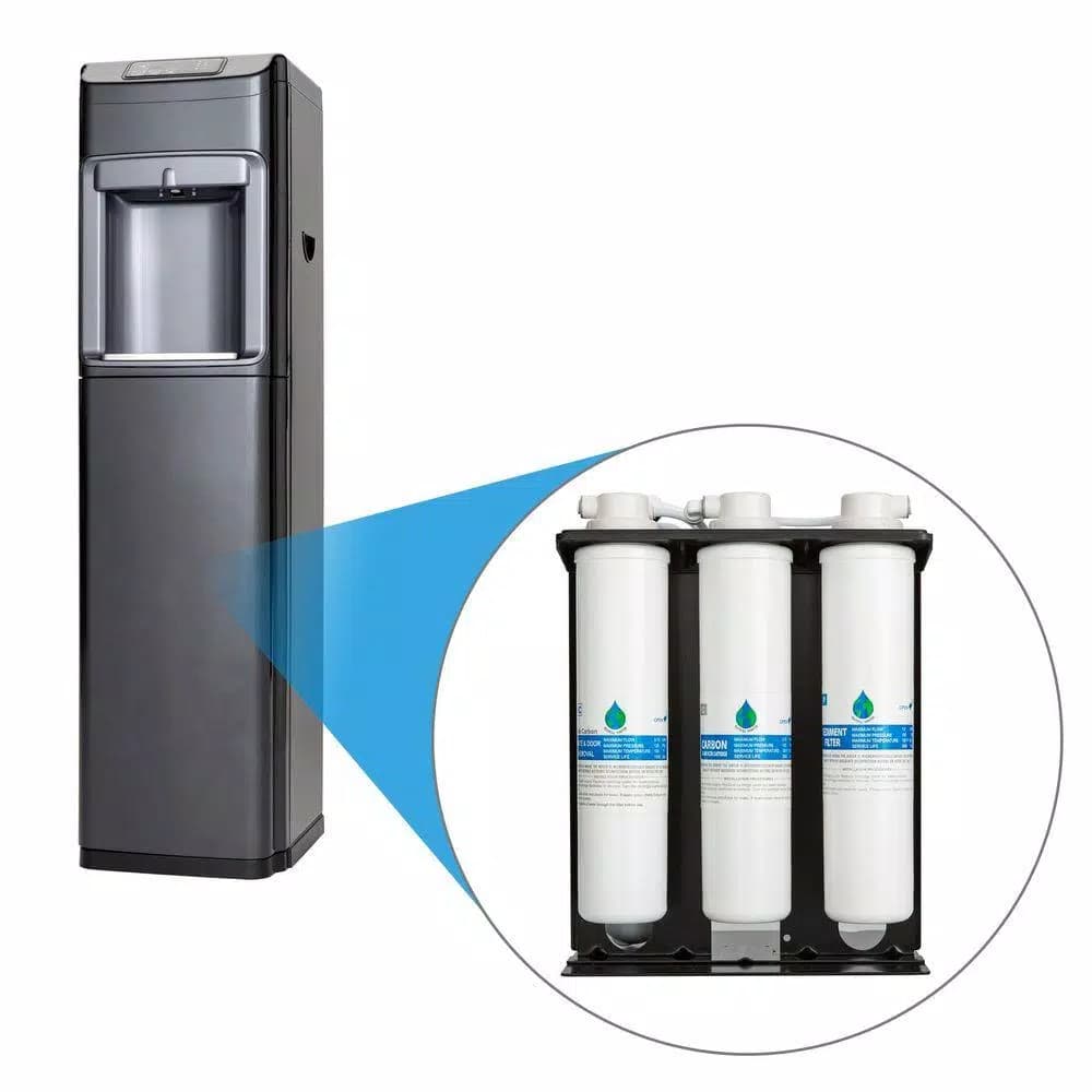 Global Water Bluline G5 Series Bottleless Water Cooler with Nano Filtration System, Graphite