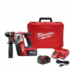Milwaukee M18 18V Cordless 5/8 in. SDS-Plus Rotary Hammer Kit with (2) 3.0Ah Batteries, Charger, and Hard Case thumbnail 1
