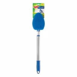3M Scotch-Brite Non-Scratch Tub and Shower Scrubber with Long Extendable Handle thumbnail 1