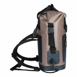 Camp-Zero Premium 17.2 Qt Soft-Side Backpack Cooler Bag, Beige and Blue thumbnail 7