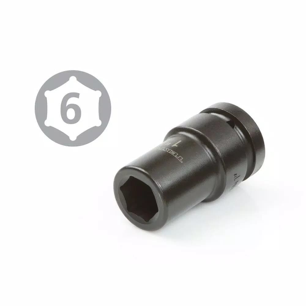 TEKTON 1 in. Drive 6-Point Deep Impact Socket Set, 9-Piece