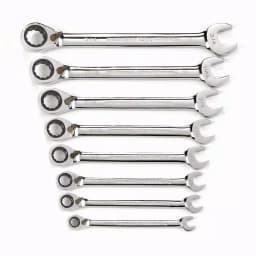 GearWrench 8-Piece SAE Reversible Combination Ratcheting Wrench Set thumbnail 1