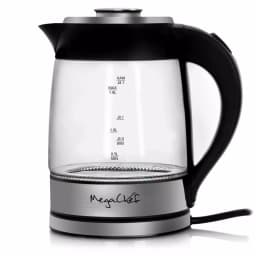 MegaChef 1.8L Cordless Glass and Stainless Steel Electric Tea Kettle with LED Base thumbnail 8