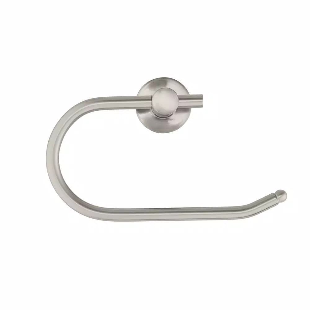 Glacier Bay Innburg Single Post Toilet Paper Holder, Brushed Nickel