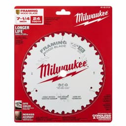 Milwaukee 7-1/4 in. 24-Tooth Framing Circular Saw Blade thumbnail 6