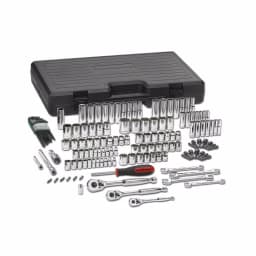 GearWrench 141-Piece Mechanics Tool Set with 1/4 in., 3/8 in., and 1/2 in. Drive SAE and Metric Sockets thumbnail 1
