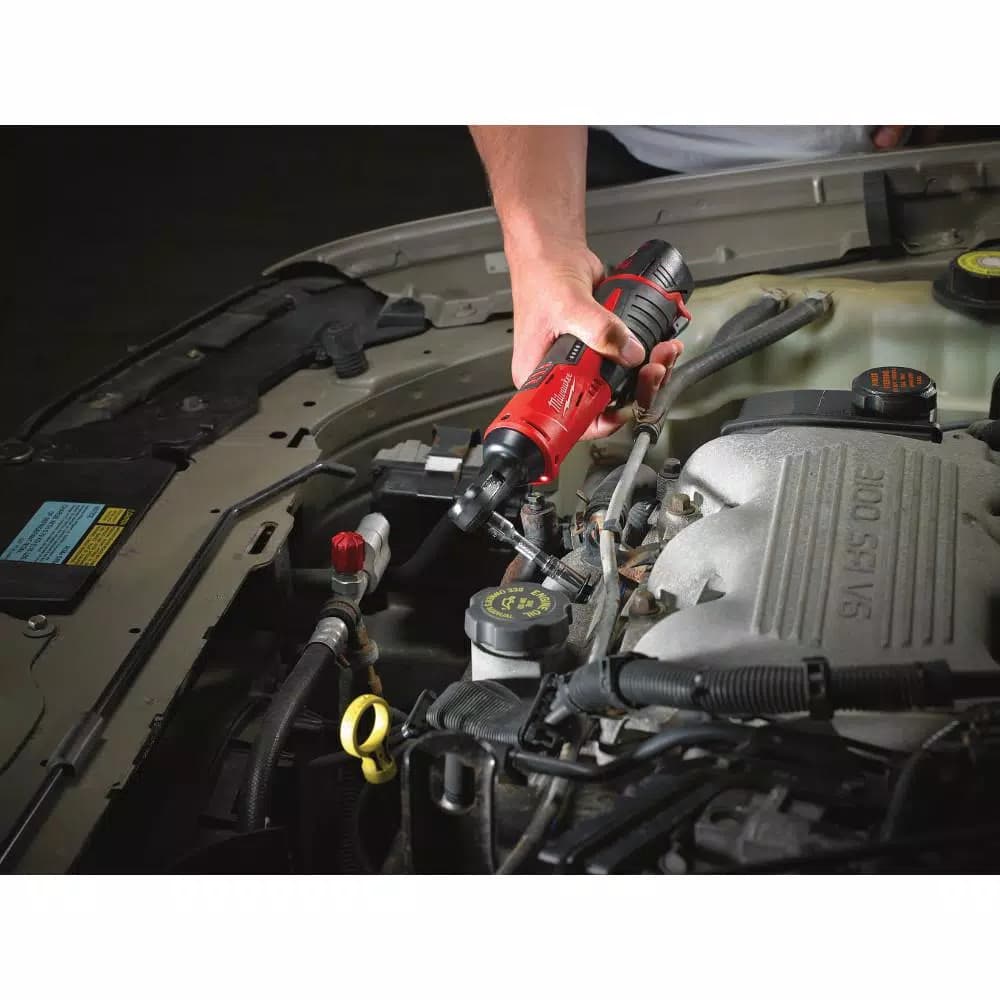Milwaukee M12 12V Cordless 1/4 in. Hex Impact Driver Combo Kit with Free 3/8 in. Ratchet