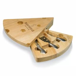TOSCANA Picnic Time Ratatouille 10 in. Swiss Cheese Board and Tools Set thumbnail 1