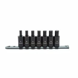 Husky 1/2 in. Drive Hex Bit Impact Socket Set, 14-Piece SAE/Metric thumbnail 7